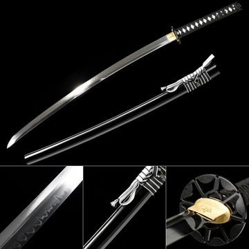 The Saiko Yorru Handmade Katana Clay Tempered T10 Steel Unokubi-Zukuri